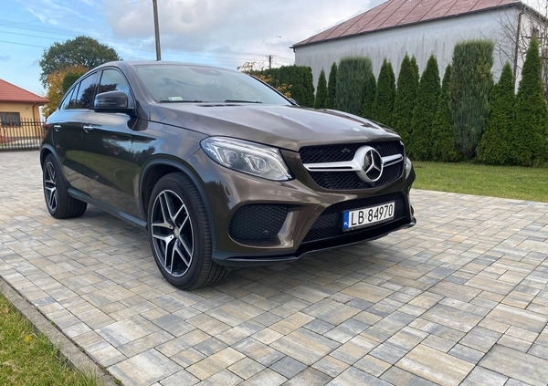Mercedes-Benz GLE cena 210000 przebieg: 101000, rok produkcji 2017 z Dobra małe 46